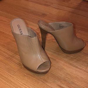 Tan Guess heels